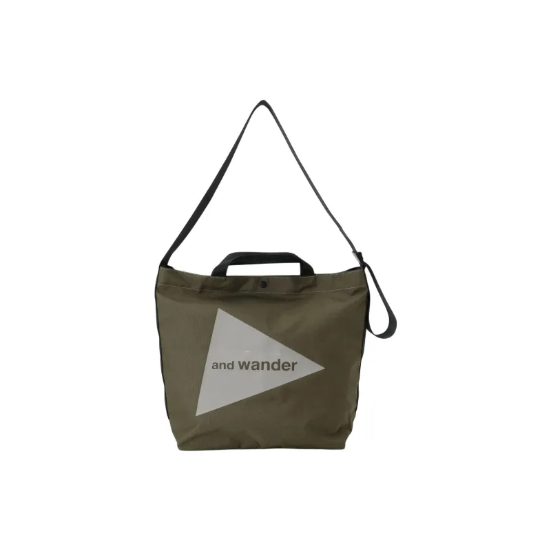 And Wander Polyester Shoulder Bag, Crossbody Bag, Handbag Regular Men's Khaki-0