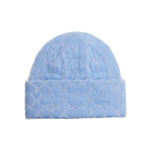 COACH Cotton Beanies Unisex Blue