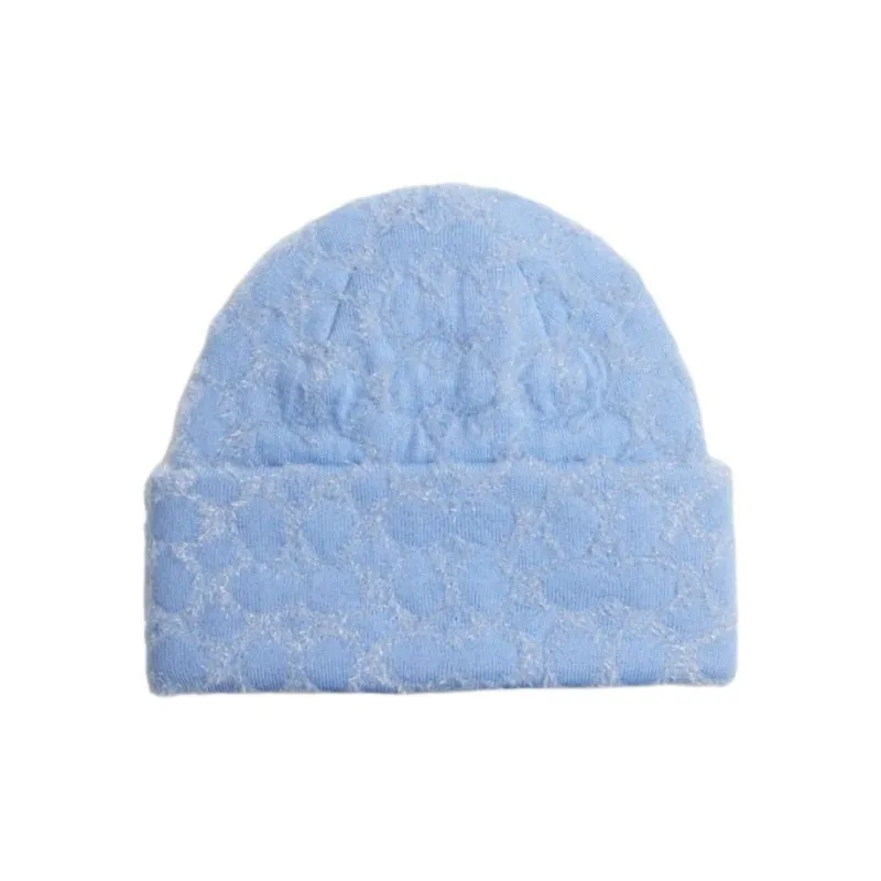 COACH Cotton Beanies Unisex Blue-0