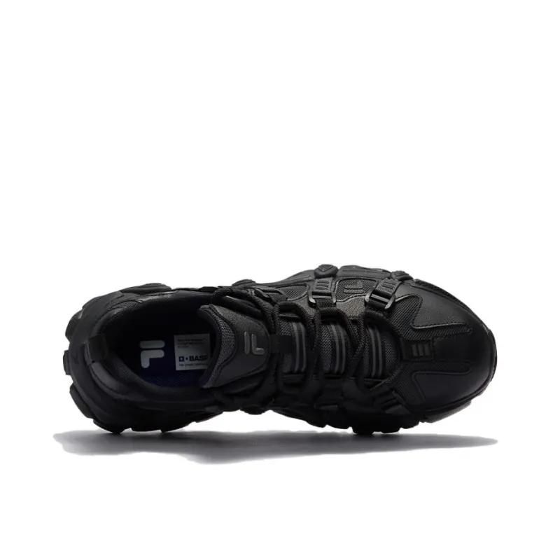 FILA FUSION EXOCET Mountains Shoes Slip-Resistant Coverage Low-Top Casual Shoes Men's The Shade Is Grayish Black-3