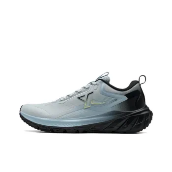 XTEP Comfortably Anti Slip Wear Resistant Low Top Casual Running Shoes Men's Blue Black