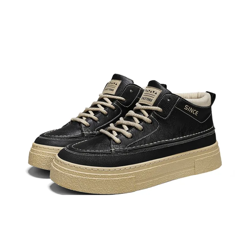 M.M Party Anti Slip And Wear Resistant Balance Mid Top Skateboard Shoes Men's-2