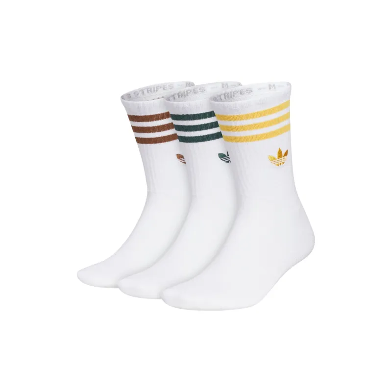 Adidas Originals Mid Calf Socks Unisex 3 Pack White-0