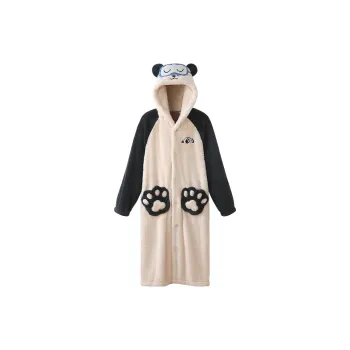 JINGYUN Pajama Robe Winter Men's Apricot