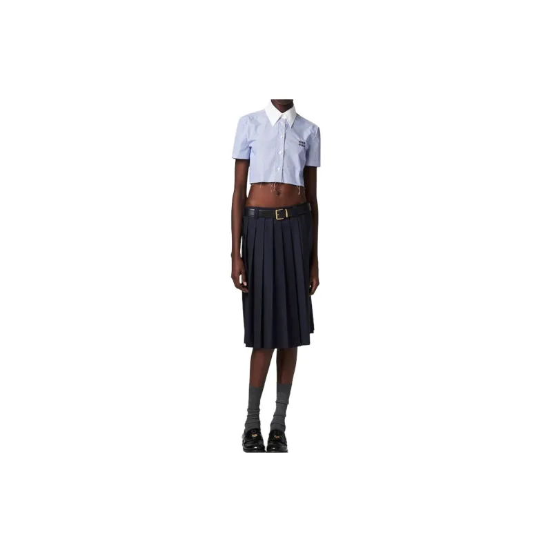 MIU MIU SS24 Shirt Women's Blue-2