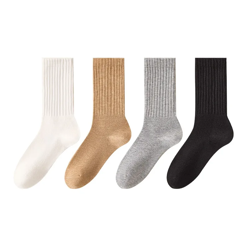 H YXIANG Mid Calf Socks Women's 4 Pack-0