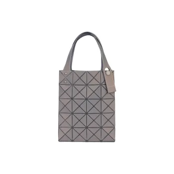 ISSEY MIYAKE Lucent Boxy Bonded PVC Resin Handbag Mini Women's Gray