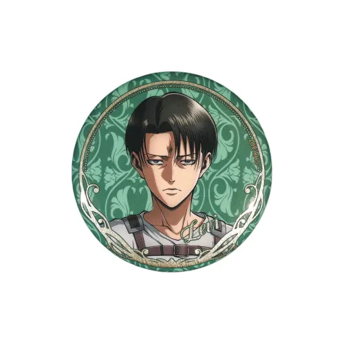 BOOM COMIC Attack On Titan S3 Character Art Badge logo Allen Mikasa Badges