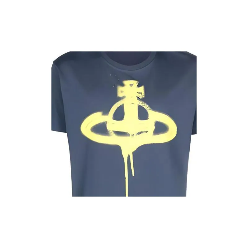 Vivienne Westwood SS23 T Shirt Men's Haze Blue-5