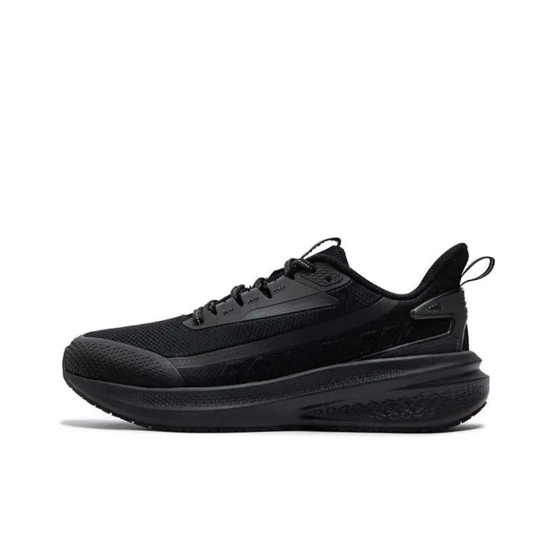 361° Rainy Day 7.0 Cushioned Slip Resistant Water Resistant Low Top Casual Running Shoes Men's Black-0