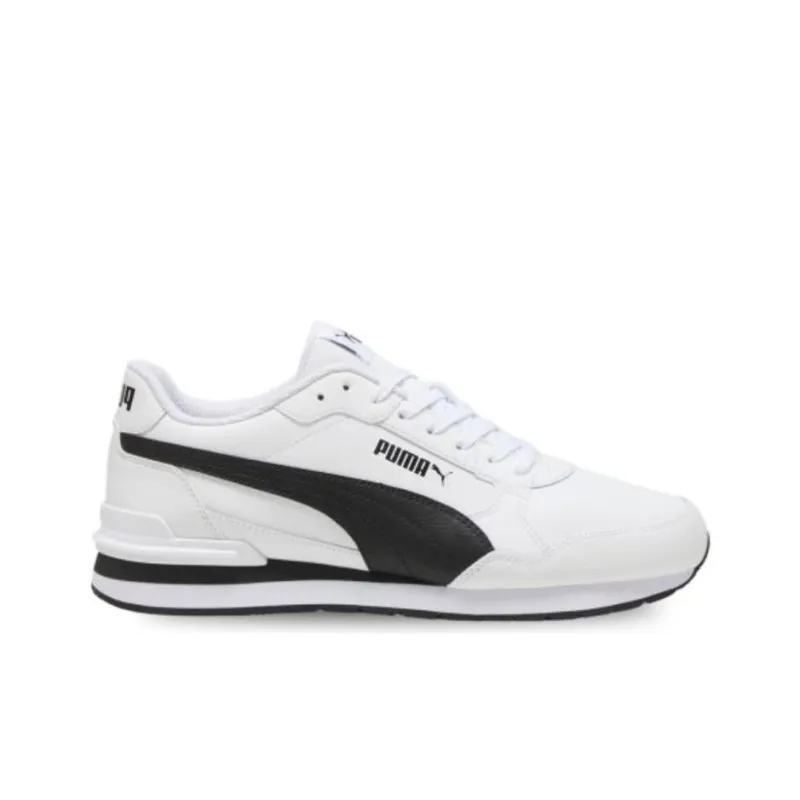 PUMA St Runner Slip Resistant Low Top Casual Shoes Unisex White Black-1