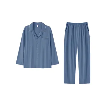 MIIOW Pajama Set Men's Blue Gray
