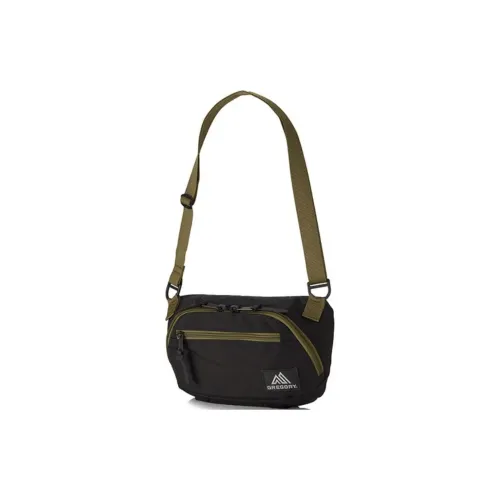 GREGORY Nylon Shoulder Bag Crossbody Bag Medium Size Unisex Black Olive