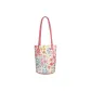 Soft Pink Floral One Shoulder Bucket Bag