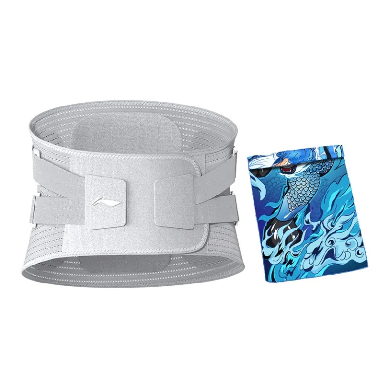 LiNing Back Support Braces Fitness Running Breathable Warm Protective Pressurized And Non Slip Polyester Nylon Unisex-20