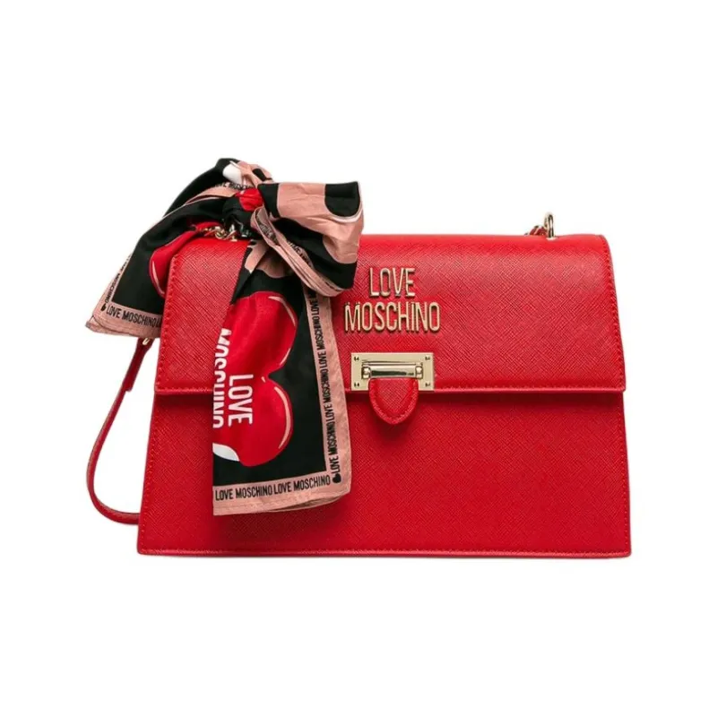 MOSCHINO PU Handbag, Shoulder Bag Women's Red-1