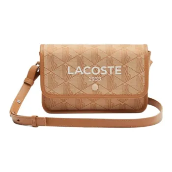 LACOSTE Polyester Shoulder Bag, Crossbody Bag Women's Orange