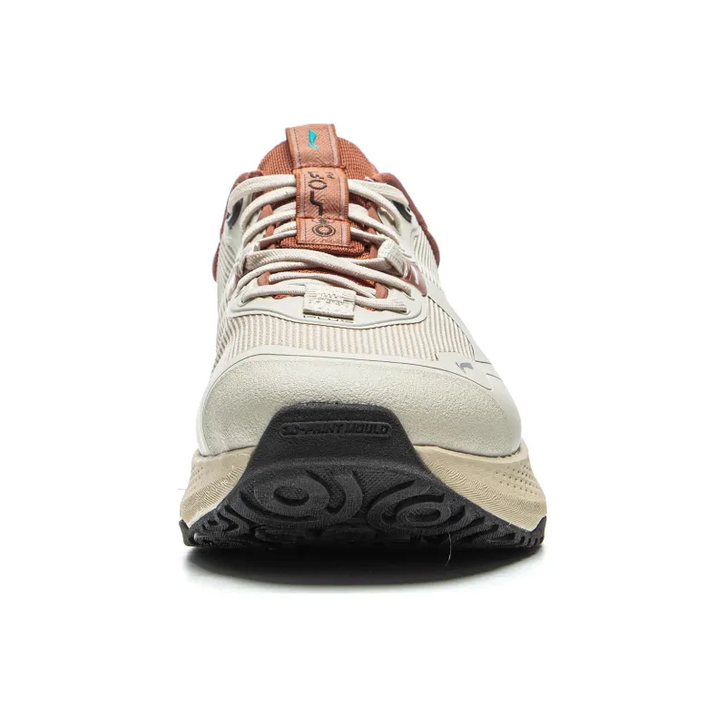 LiNing SOFT PLUS Cushioning Wear Resistant Low Top Casual Running Shoes Men's Taupe-4