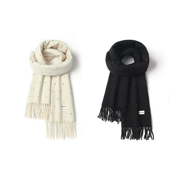 Yalu Preferred Polyester Knit Scarves Unisex Versatile Multicolor-4