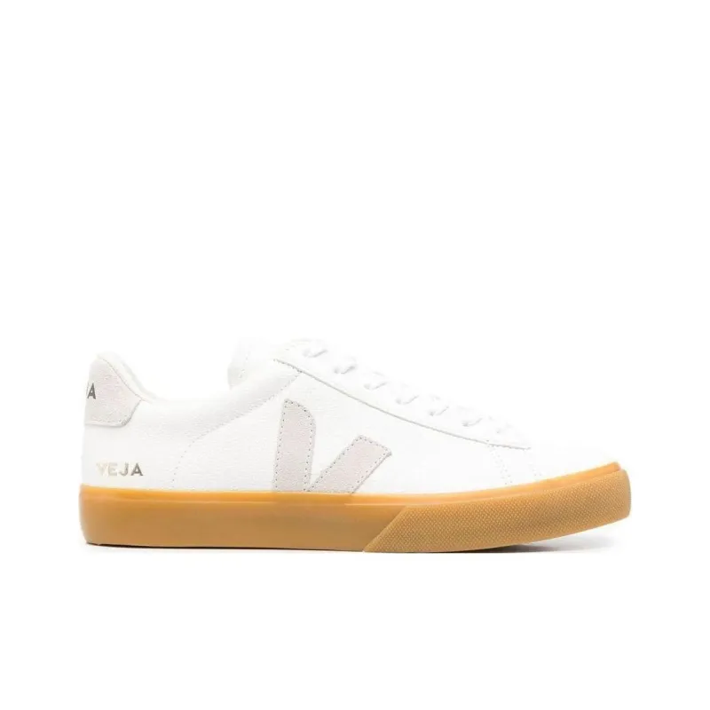 VEJA Campo Chromefree Lace Up Sneakers 'White Natural Brown'-1