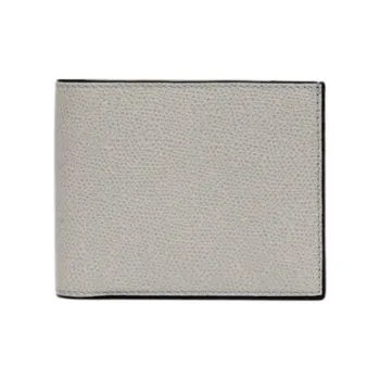 Valextra Millepunte Calfskin Coin Purse Wallet Men's Gray