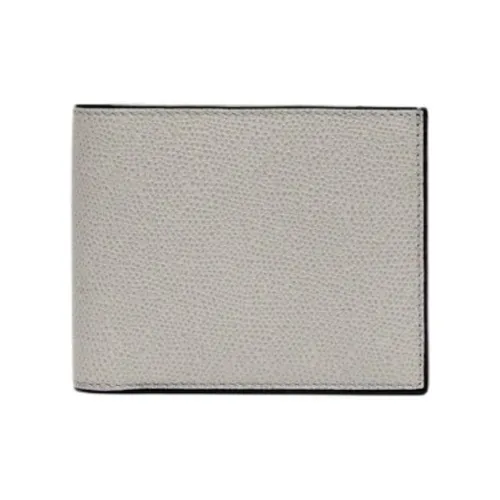 Valextra Millepunte Calfskin Coin Purse Wallet Men's Gray