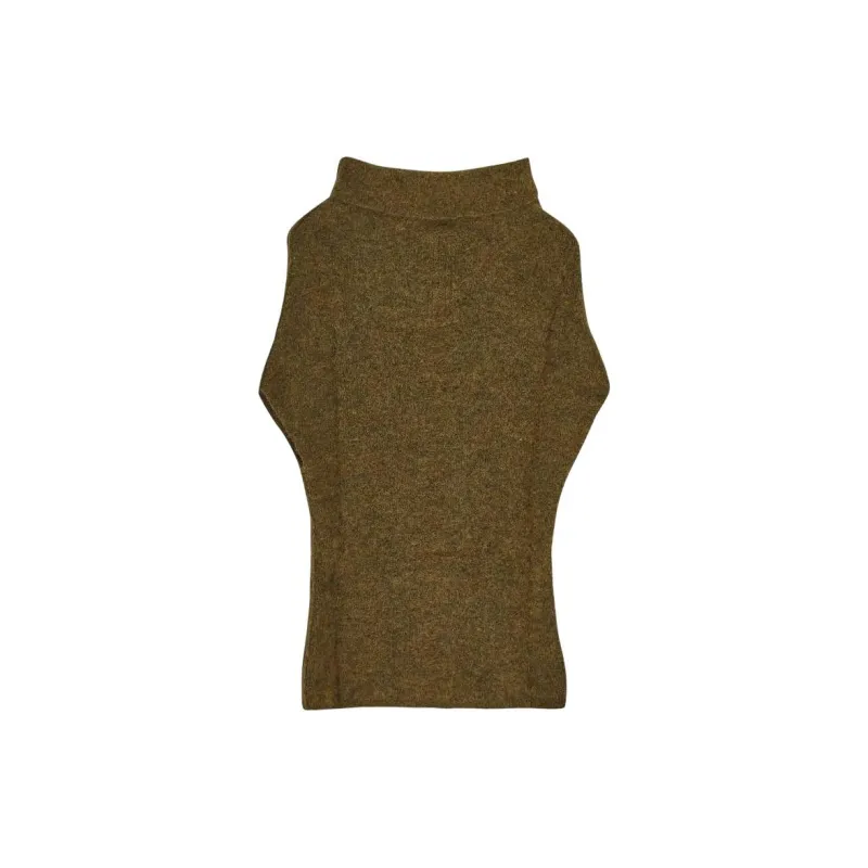 RICK OWENS Short Sleeved Cowl Neck Jumper-1