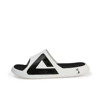 PEAK Tai Chi 2.0 Pro EVA Slip Resistant Odor Resistant Quick Dry Slide Slippers Men's White Black
