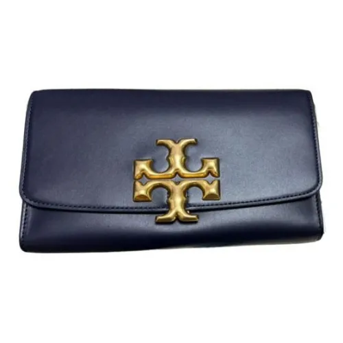 TORY BURCH Eleanor Leather Chain Bag Shoulder Bag Crossbody Bag Women's Blue