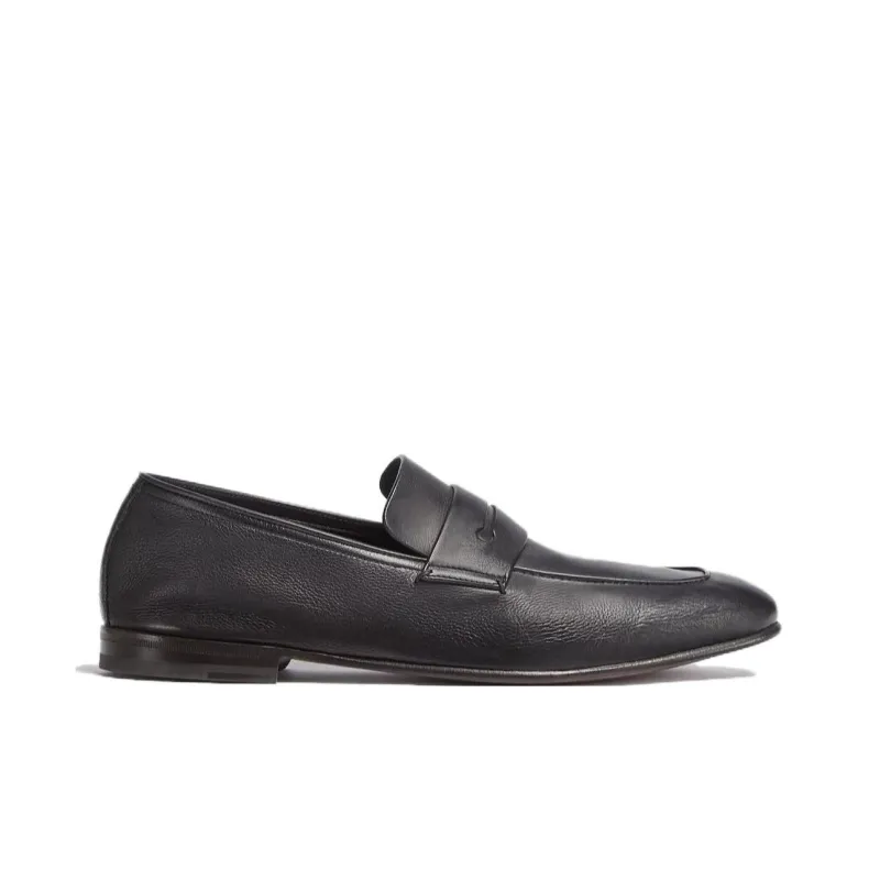 Zegna L'Asola Leather Loafers-1