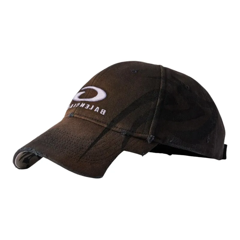Balenciaga Cotton Baseball Caps Women's Brown-0