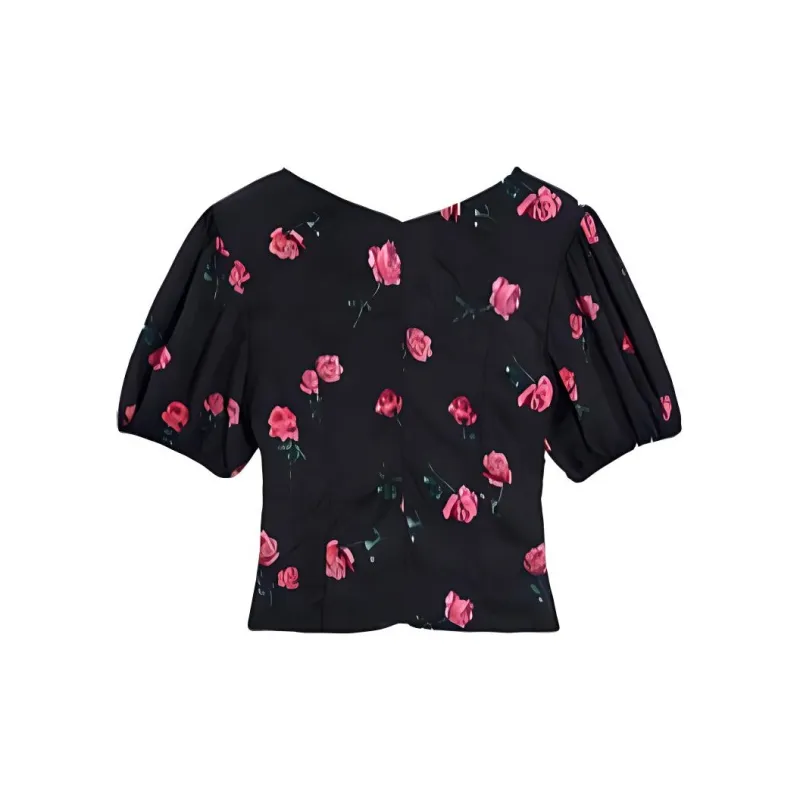Bebe FW24 Shirt Women's Black Pinkish-1