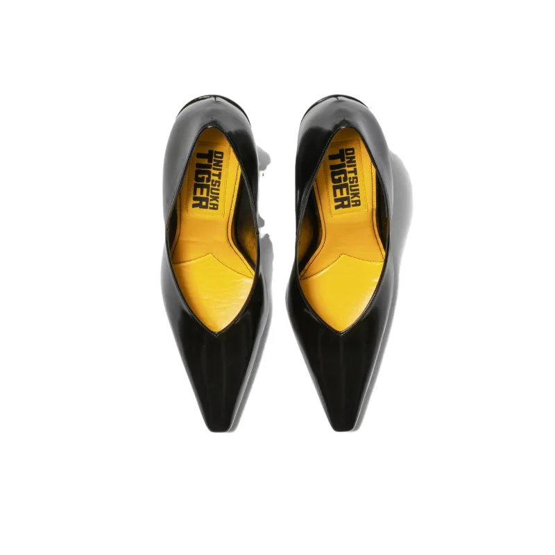 Onitsuka Tiger Chunky Heel High Heels Women's Black-3