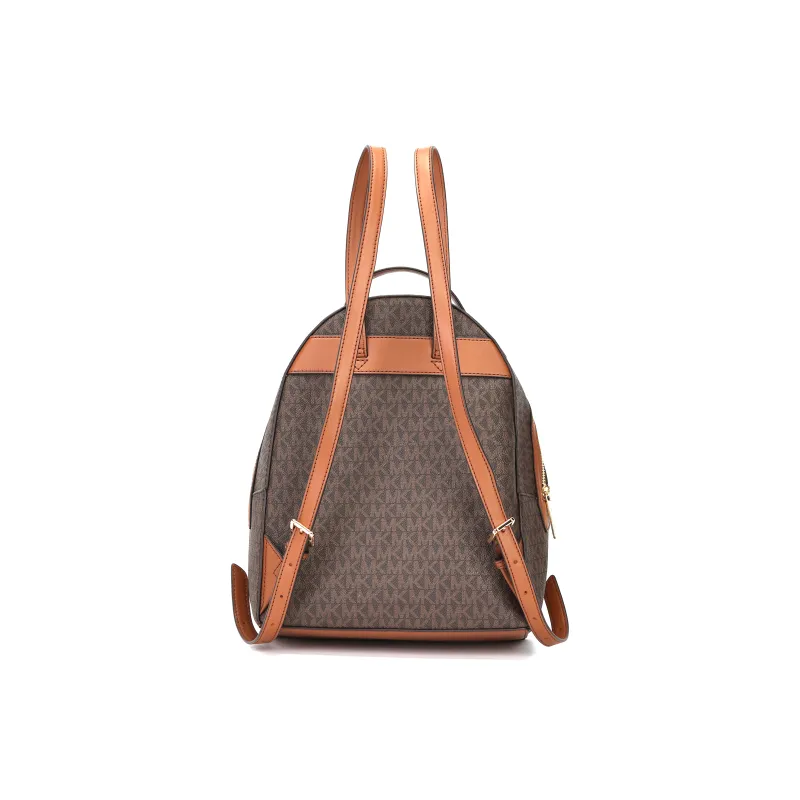 MICHAEL KORS Coated Canvas Backpack Medium Size Women's Brown-4