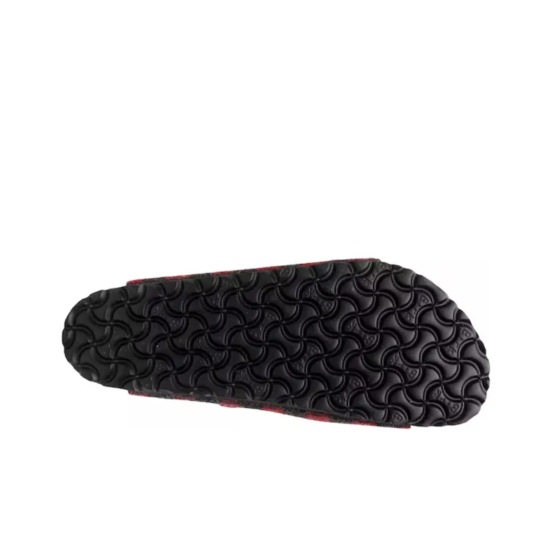Birkenstock Abrasion-Resistant Slide Slippers Unisex Red Standard Version-6