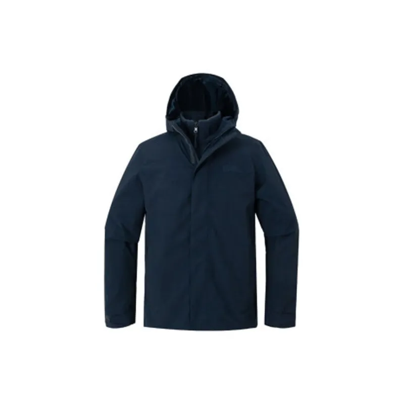 Jack Wolfskin Wind And Water Repellent Windbreaker Jacket Men's Royal Blue With Free Accessory-1