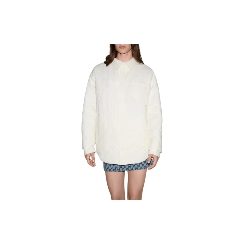 GUCCI FW24 Puffer Jacket Women's White-4