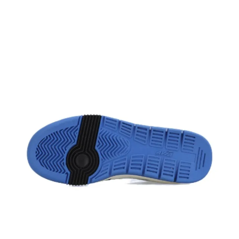 AVIA 825R Series Slip Resistant Coverage Low Top Skateboard Shoes Unisex White Blue Black-3