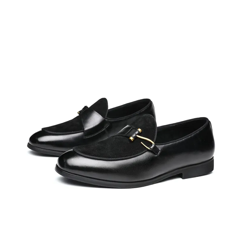 FAPAI Lazy Slip on Casual Shoes Men's Black-3