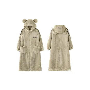 MIOJUER Pajama Robe Women's Khaki