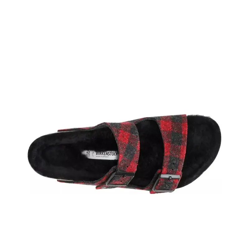Birkenstock Abrasion-Resistant Slide Slippers Unisex Red Standard Version-3