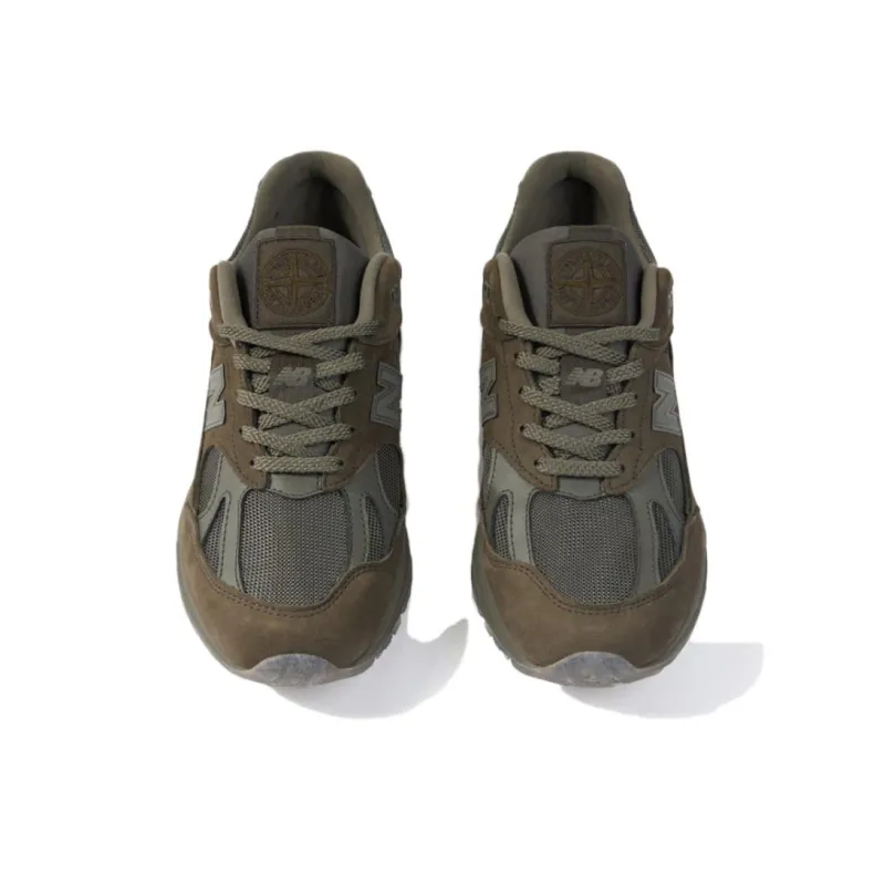 New Balance 991v2 MiUK Stone Island Ghost Pack Green-3