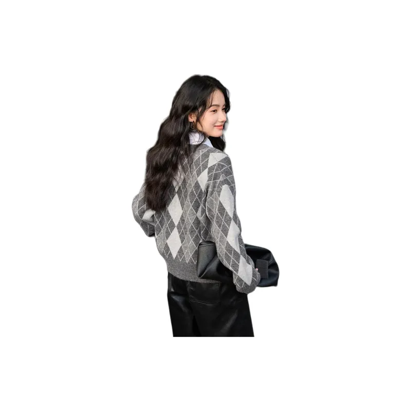 Mo Han Yi Mei Knitwear Women's Gray-1