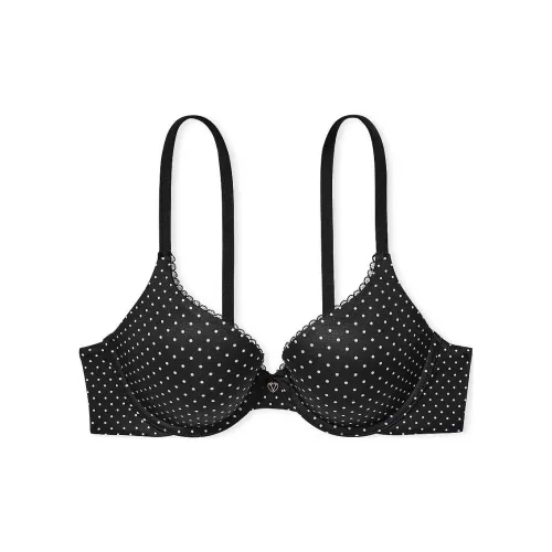 Victoria's Secret Body By Perfect Shape Push-Up Smooth/BD Bra Women's Black Spots