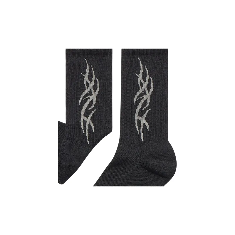 Balenciaga FW24 Mid Calf Socks Men's 1 Pack Black-1