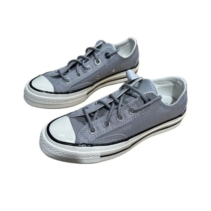 Chuck 70 Converse Low 'Canvas & Leather Grey'-2