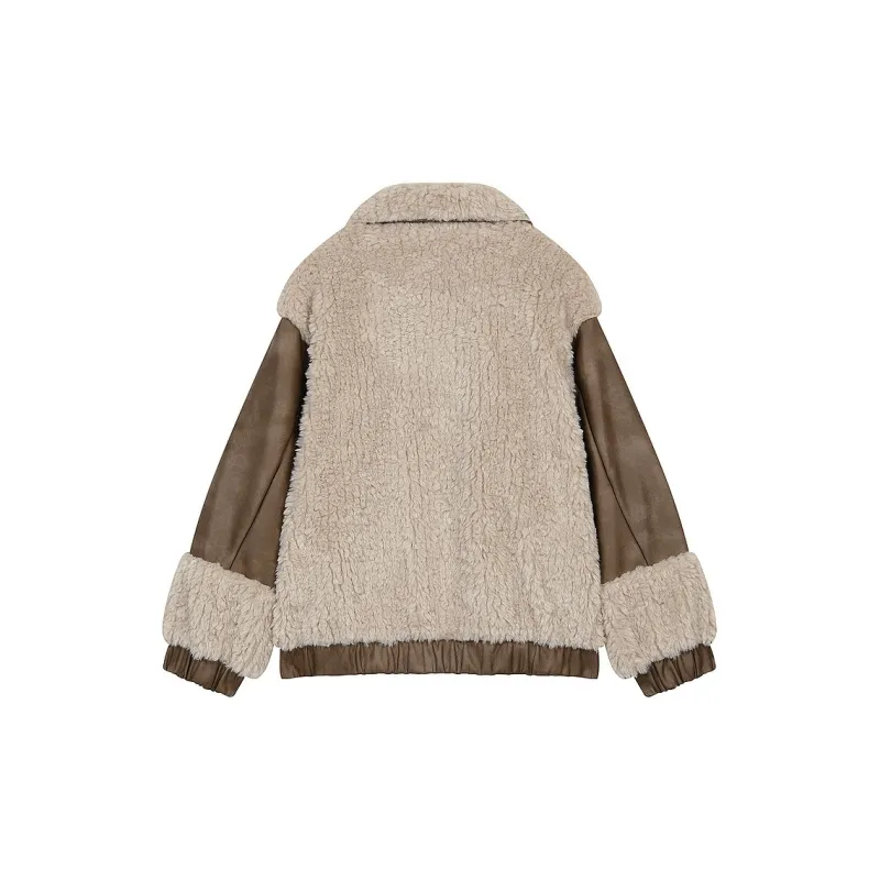 ELF SACK Coat Women's Vintage Coffee-1