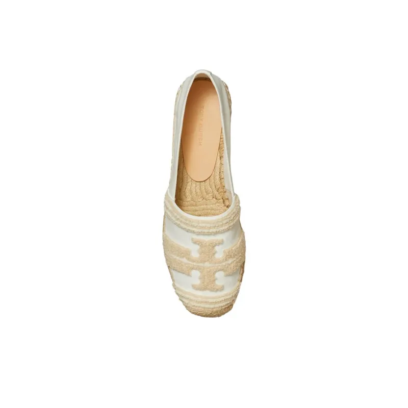TORY BURCH Double T-panel Cotton Espadrilles-3