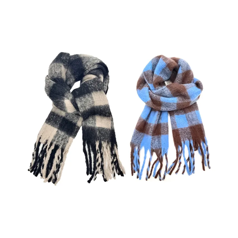VIVIWELL Knit Scarves Unisex-19