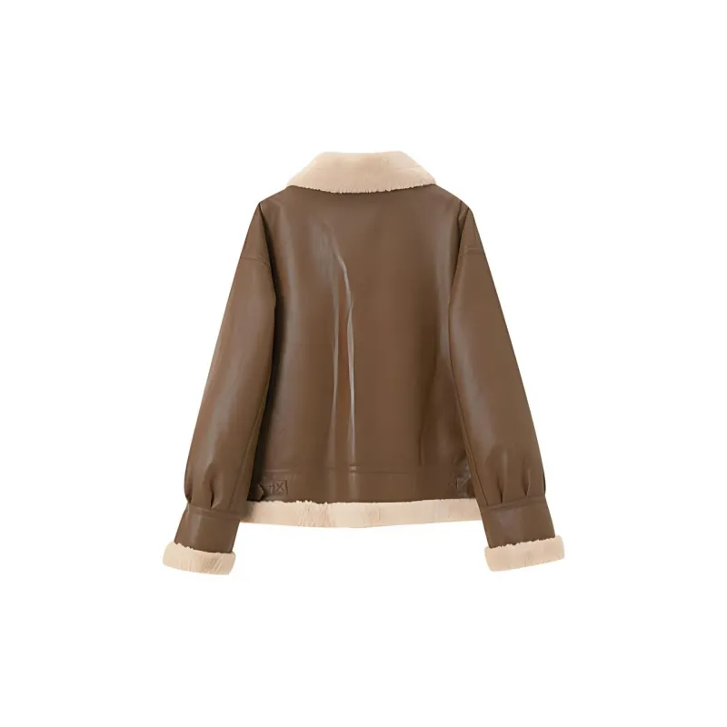 3COLOUR Jackets & Coats Women's Hazelnut Brown-1